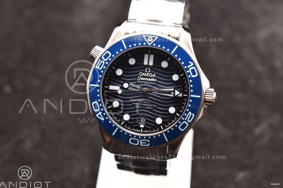 Seamaster Dial on 1:1 A8800 Summer Edition Bracelet 300 Blue SS VSF Best 0115